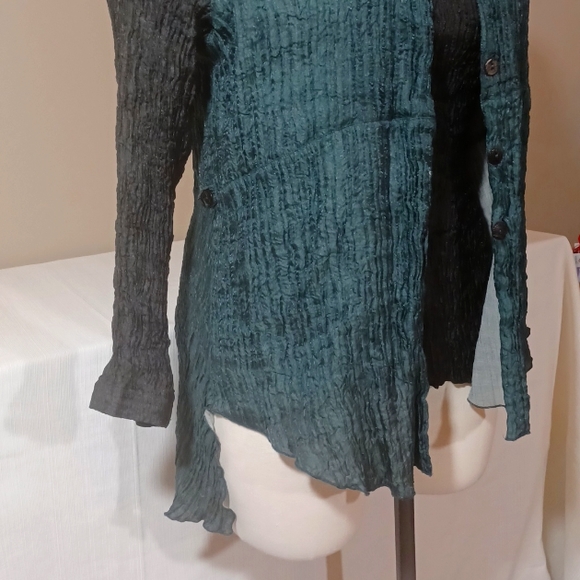 Sz S/M Vintage 2-Piece Blouse Set by Exotic - Picture 3 of 12